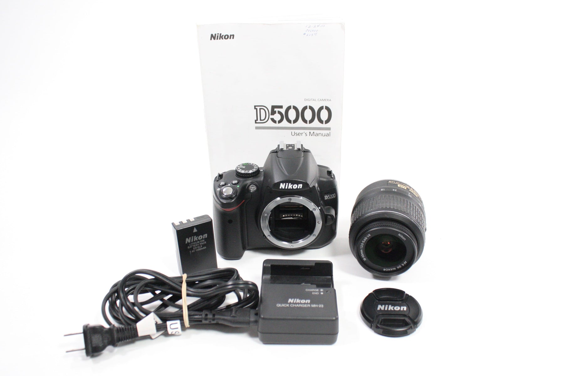 Nikon D5000 DSLR Camera with 18-55mm f/3.5-5.6G VR AF-S Lens for F Mount with Shutter Count 3,872
