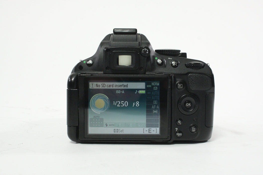 Nikon D5100 DSLR Camera with 18-55mm f/3.5-5.6 G DX VR SWM Lens SC 31,270