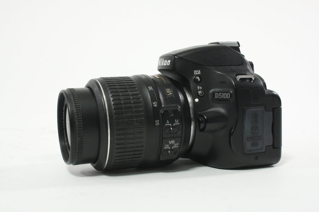 Nikon D5100 DSLR Camera with 18-55mm f/3.5-5.6 G DX VR SWM Lens SC 31,270