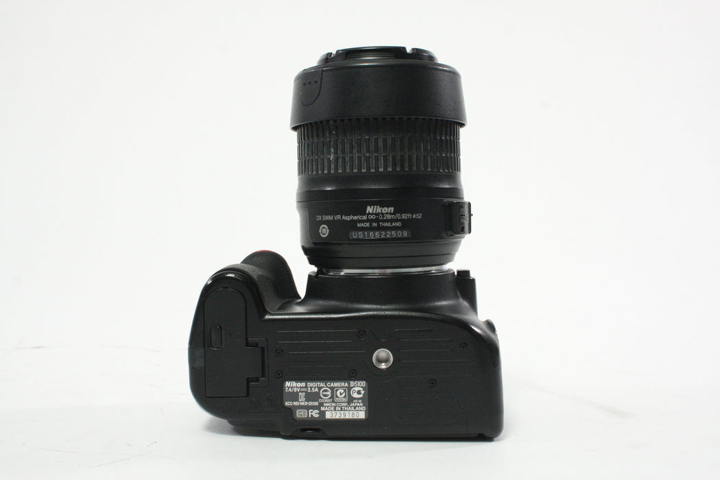 Nikon D5100 DSLR Camera with 18-55mm f/3.5-5.6 G DX VR SWM Lens SC 31,270