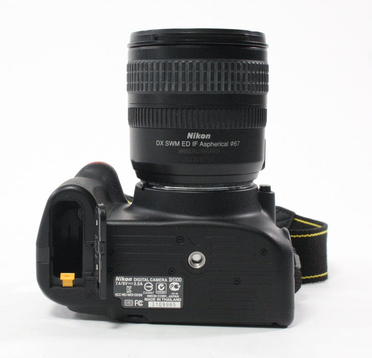 Nikon D5100 DSLR with Nikon 18-70mm f/3.5-4.5G DX ED AF-S Lens with Shutter Count 990