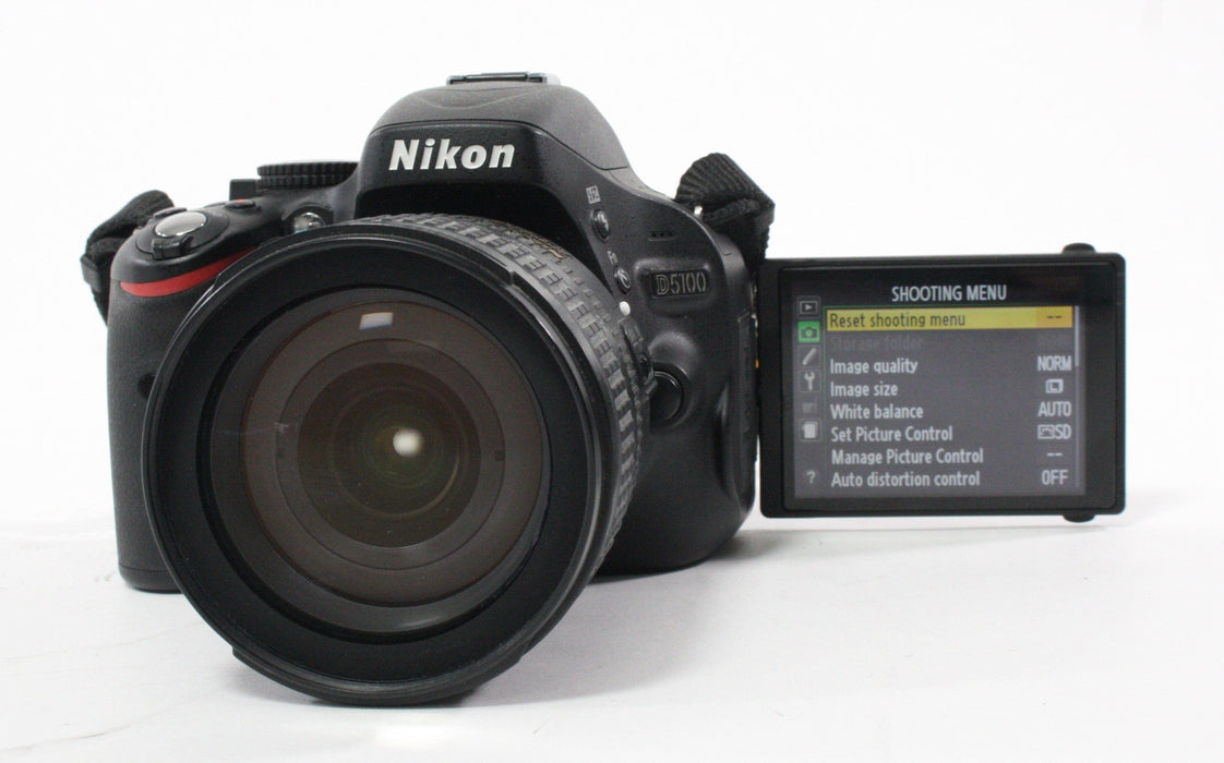 Nikon D5100 DSLR with Nikon 18-70mm f/3.5-4.5G DX ED AF-S Lens with Shutter Count 990
