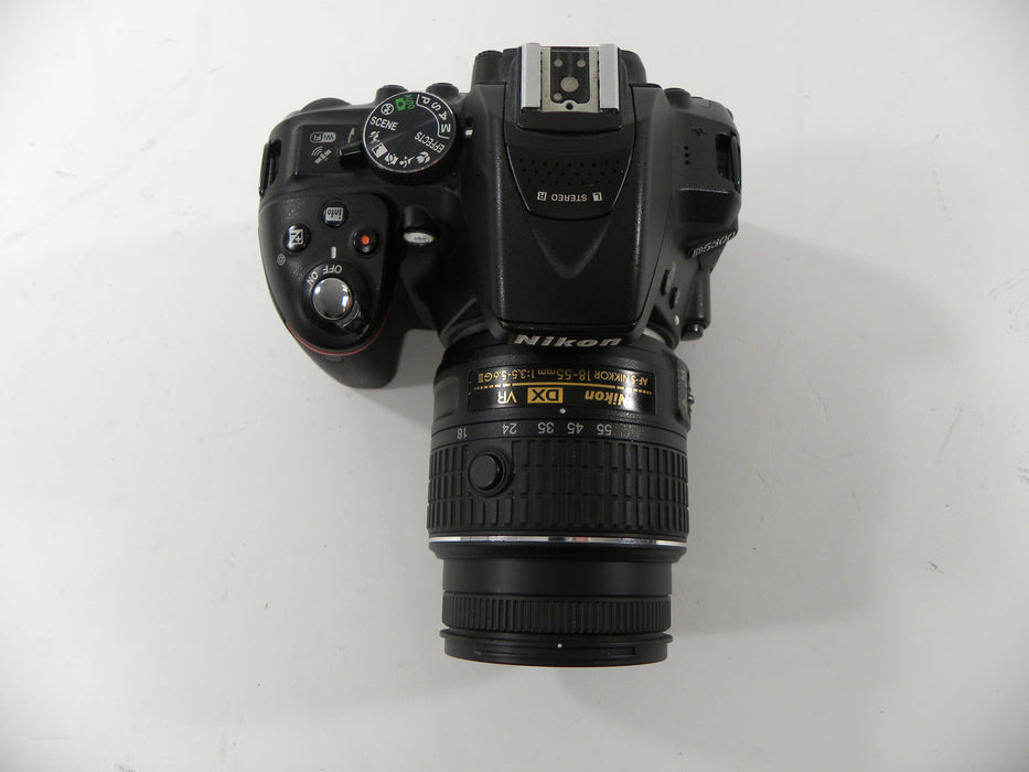 Nikon D5300 24.2mp Digital SLR w/18-55 f/3.5-5.6 DX VR Lens Shutter Ct. 10,590