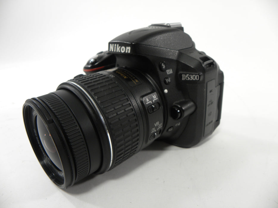 Nikon D5300 24.2mp Digital SLR w/18-55 f/3.5-5.6 DX VR Lens Shutter Ct. 10,590