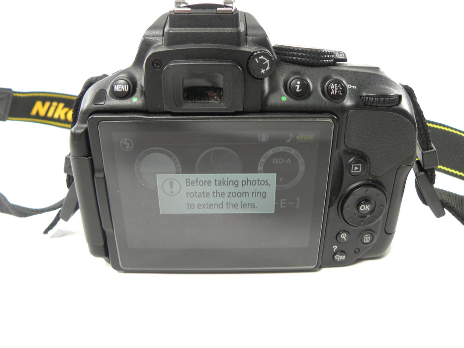 Nikon D5300 24.2mp Digital SLR w/AF-P Nikkor 18-55 VR DX S/C 5,551