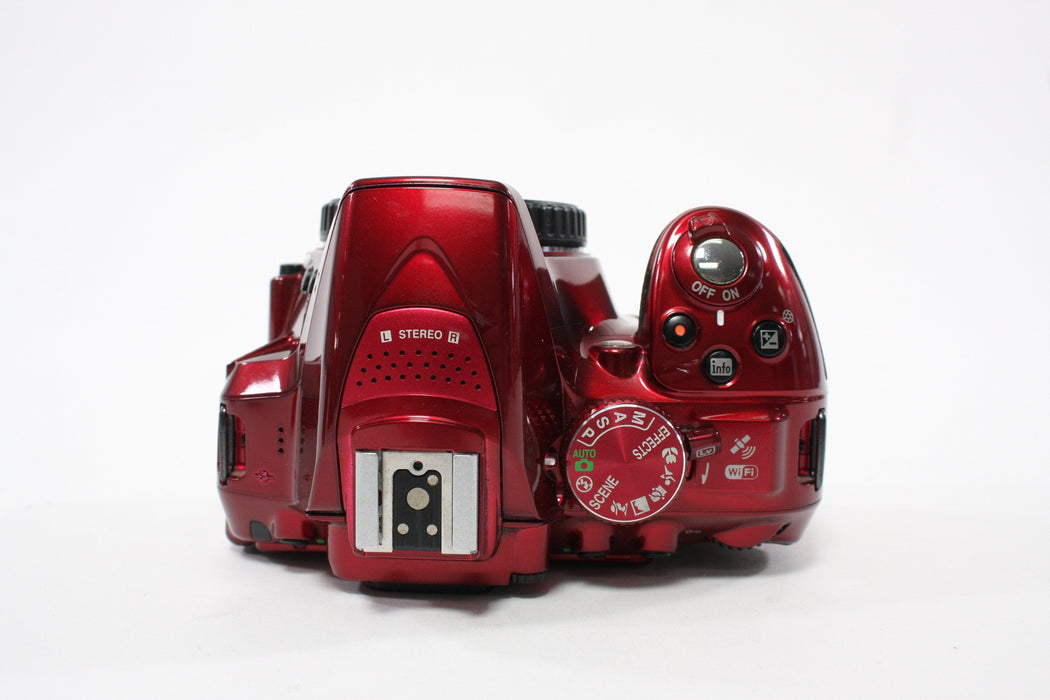 Nikon D5300 Digital SLR Camera Body with Shutter Count 207,460 (Red)