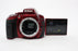 Nikon D5300 Digital SLR Camera Body with Shutter Count 207,460 (Red)