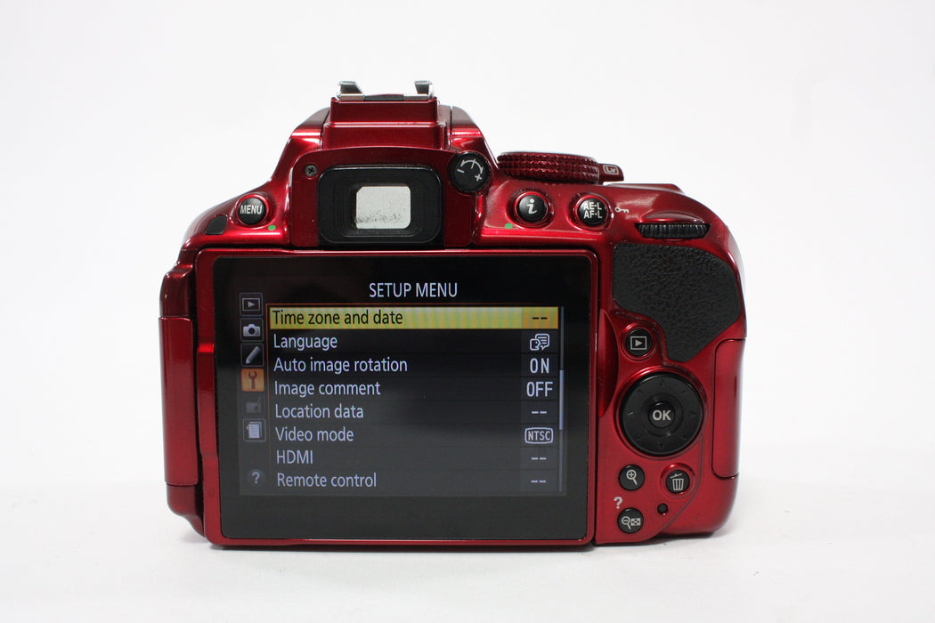 Nikon D5300 Digital SLR Camera Body with Shutter Count 207,460 (Red)