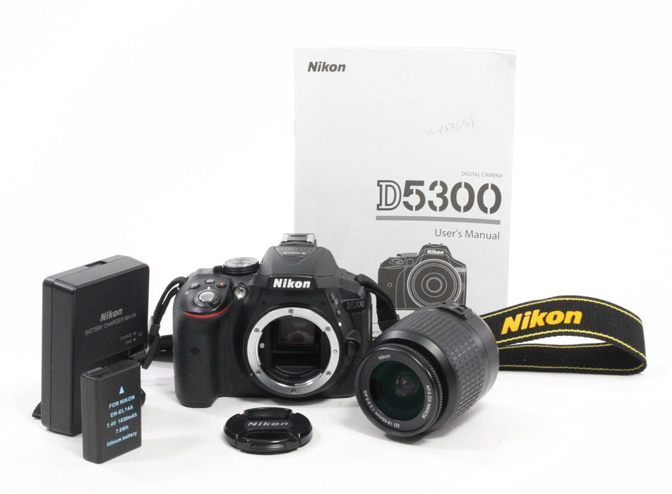 Nikon D5300 Digital SLR with 18-55mm f/3.5-5.6G Lens Shutter Count 3,192