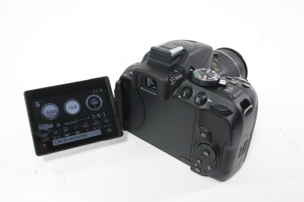 Nikon D5300 DSLR with 18-55mm VR II Lens with Shutter Count ONLY 231