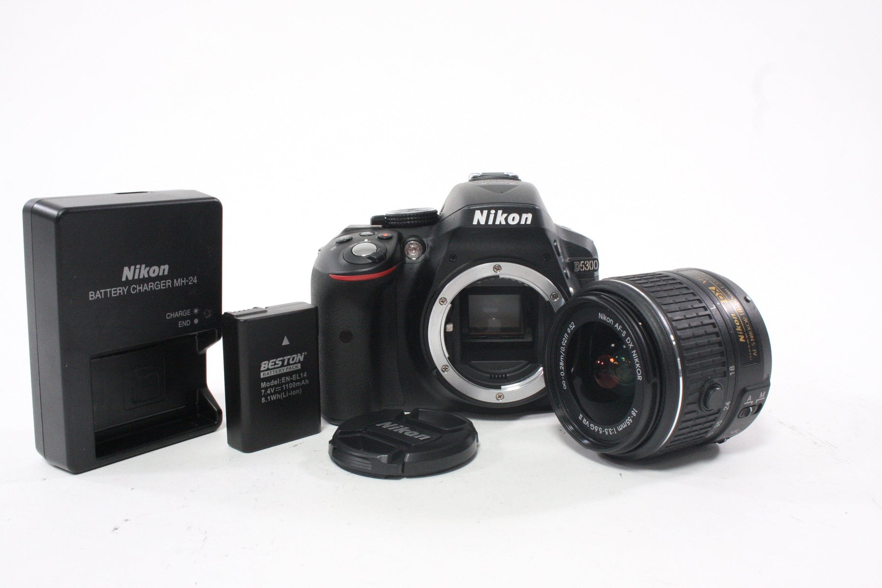Nikon D5300 DSLR with 18-55mm VR II Lens with Shutter Count ONLY 231