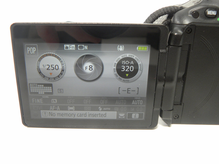 Nikon D5500 24.1mp Digital SLR w/Nikkor AF-S 18-105mm  S/C 3,777
