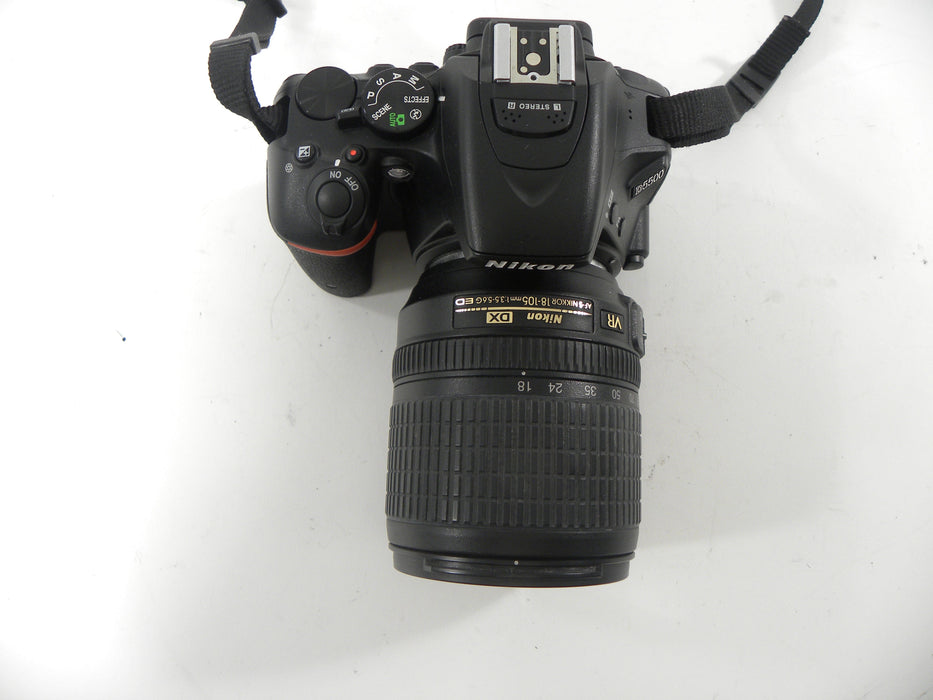 Nikon D5500 24.1mp Digital SLR w/Nikkor AF-S 18-105mm  S/C 3,777