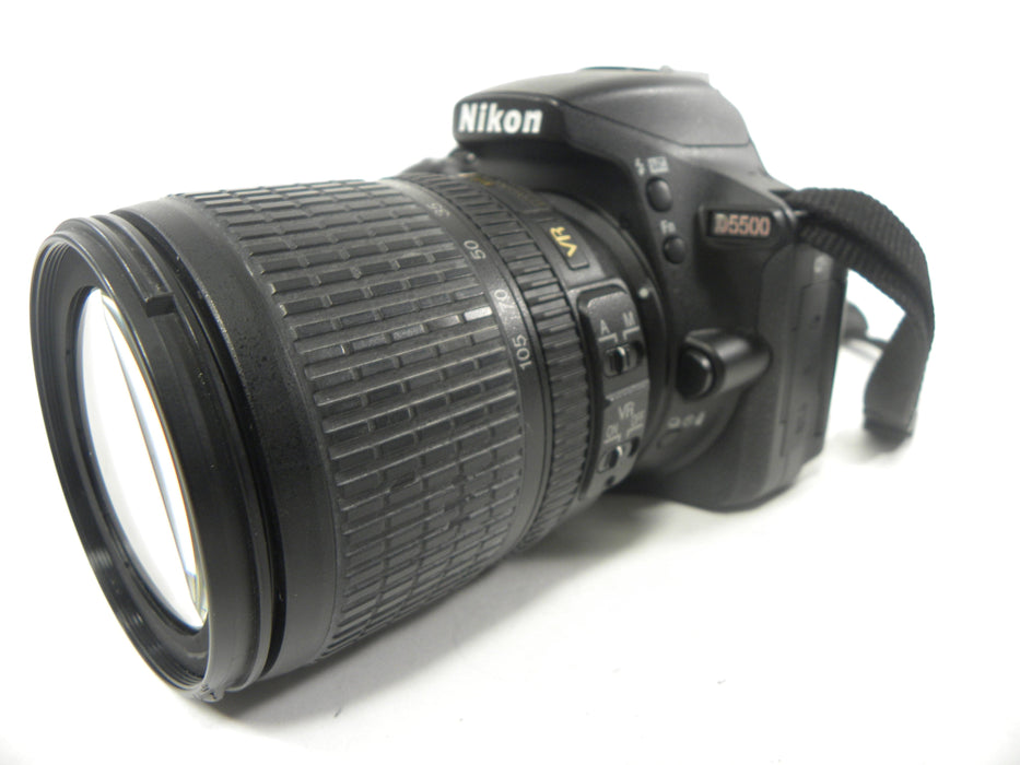 Nikon D5500 24.1mp Digital SLR w/Nikkor AF-S 18-105mm  S/C 3,777