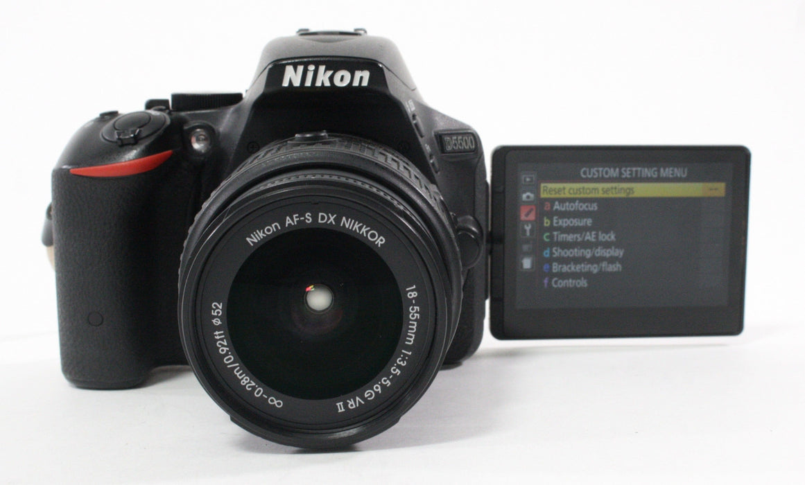 Nikon D5500 Digital SLR with 18-55mm f3.5-5.5G VR II Lens Shutter Count 2,325