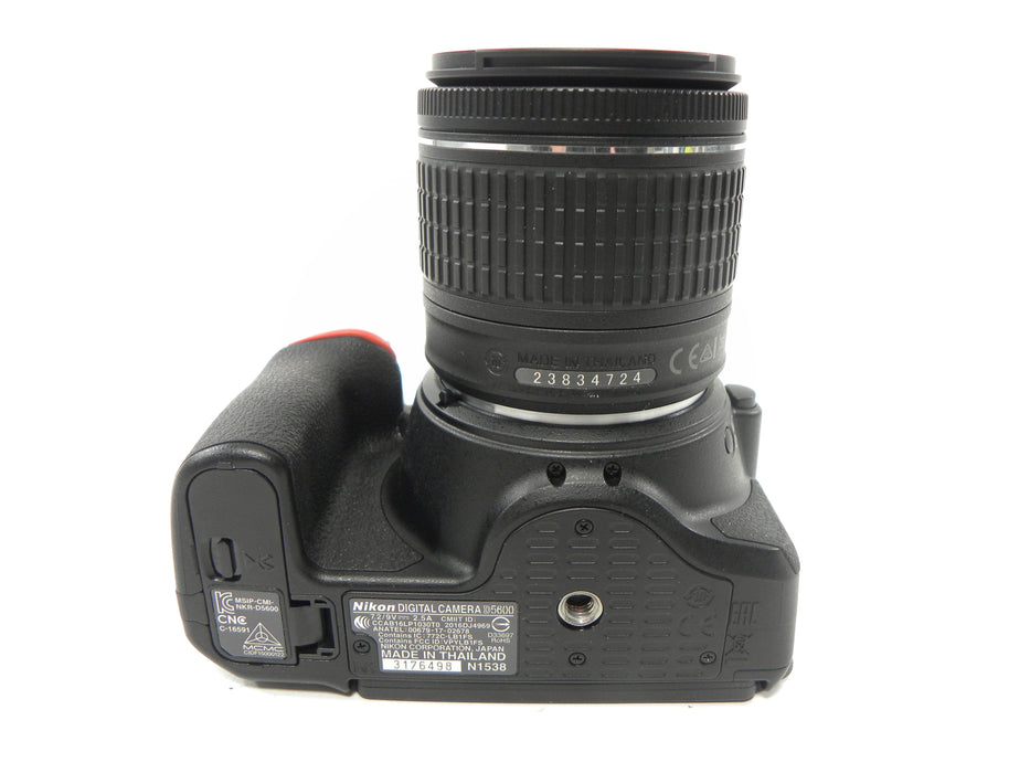 Nikon D5600 24.1mp Digital SLR w/AF-P Nikkor 18-55 Shutter ct. 793