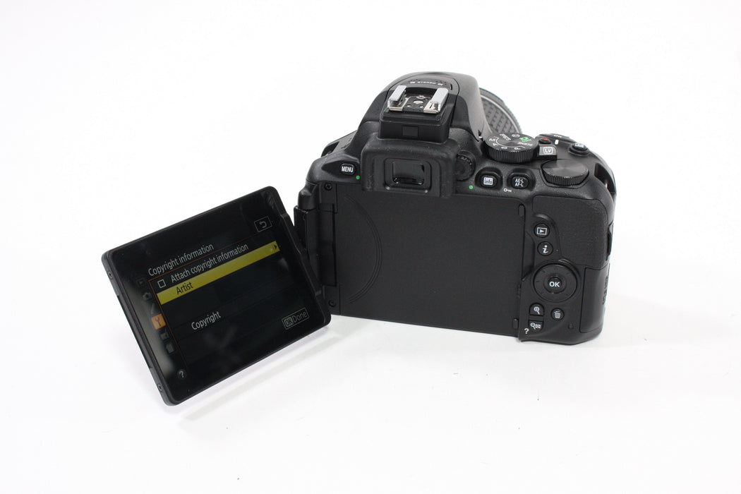 Nikon D5600 Digital SLR Camera with 18-55 f/3.5-5.6G VR Lens Shutter Count 521
