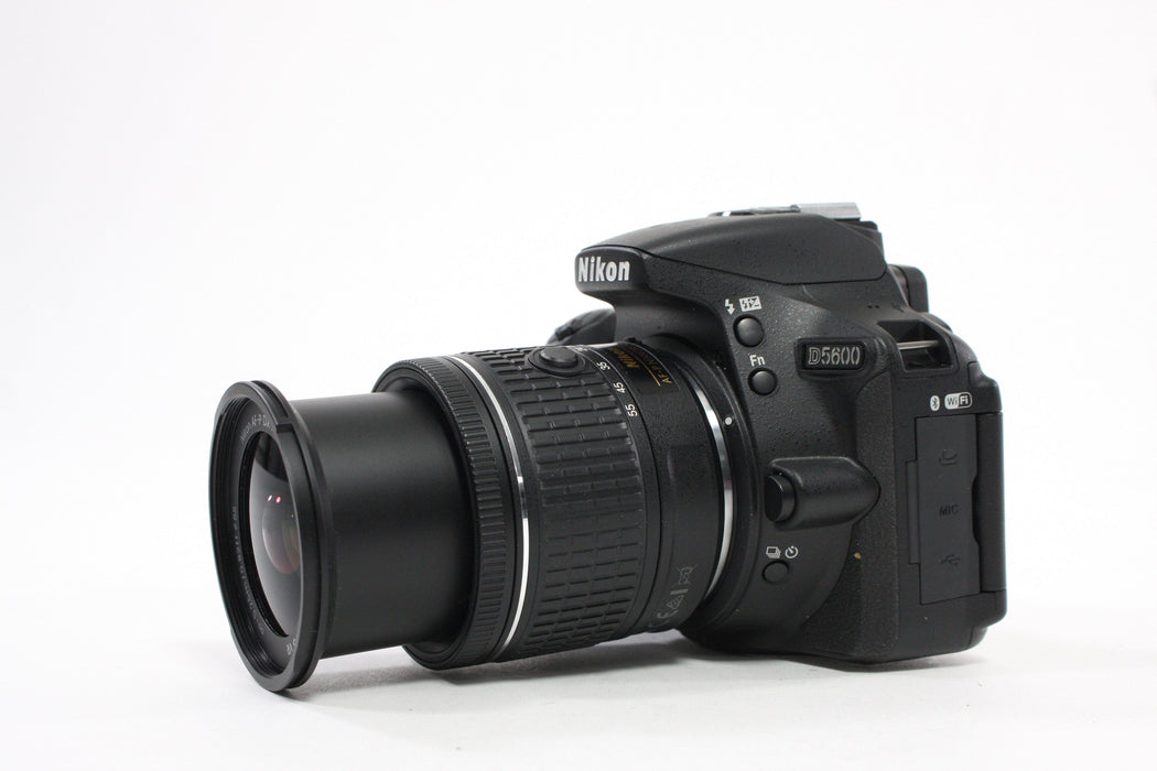 Nikon D5600 Digital SLR Camera with 18-55 f/3.5-5.6G VR Lens Shutter Count 521