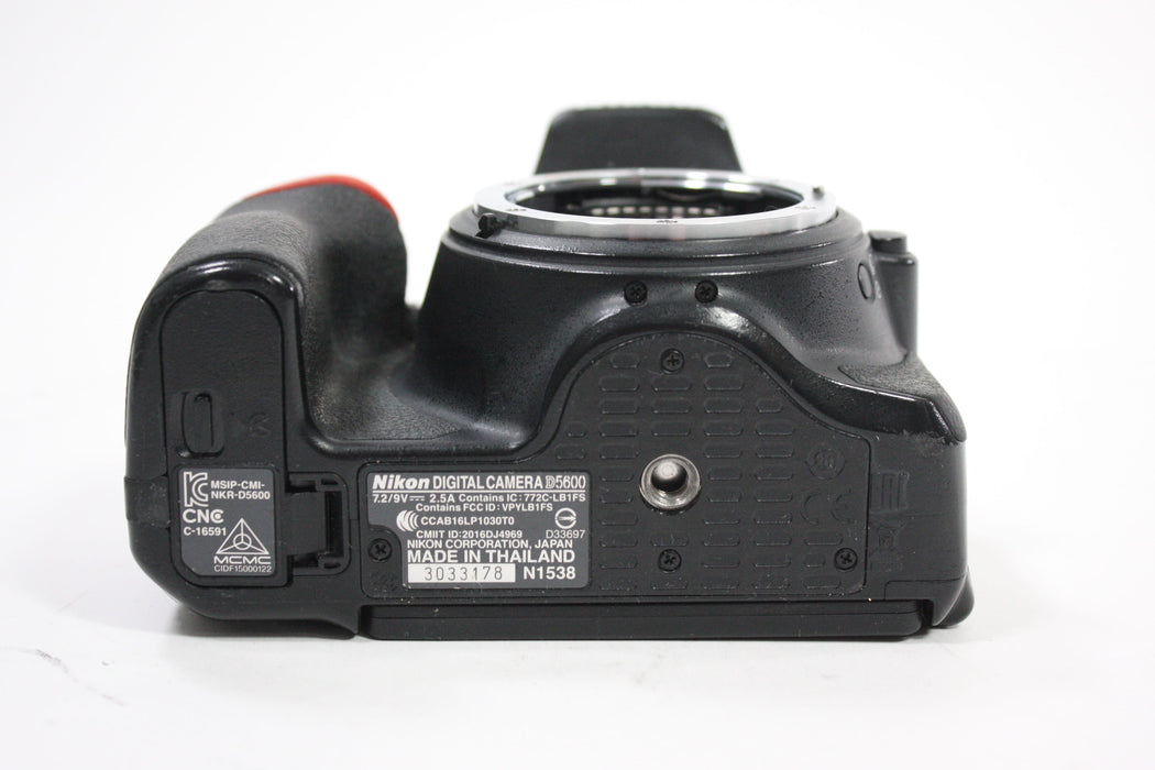 Nikon D5600 DSLR Camera with Nikon 18-55mm f/3.5-5.6G VR DX AF-P Lens with Shutter Count 102,565