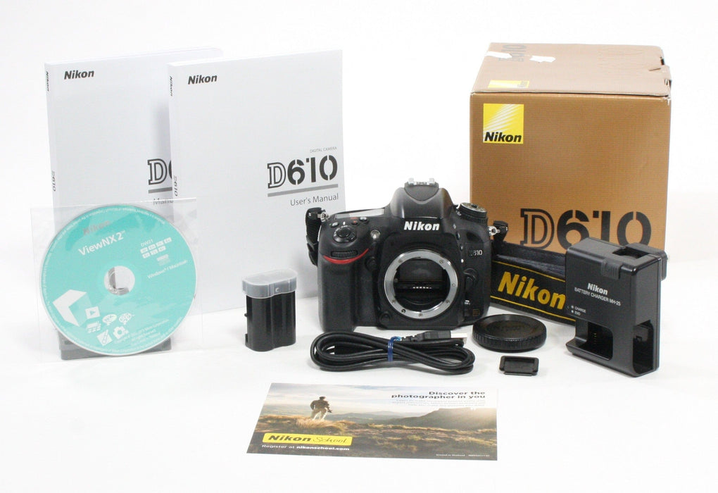 Nikon D610 Digital SLR Camera with Shutter Count 18,095