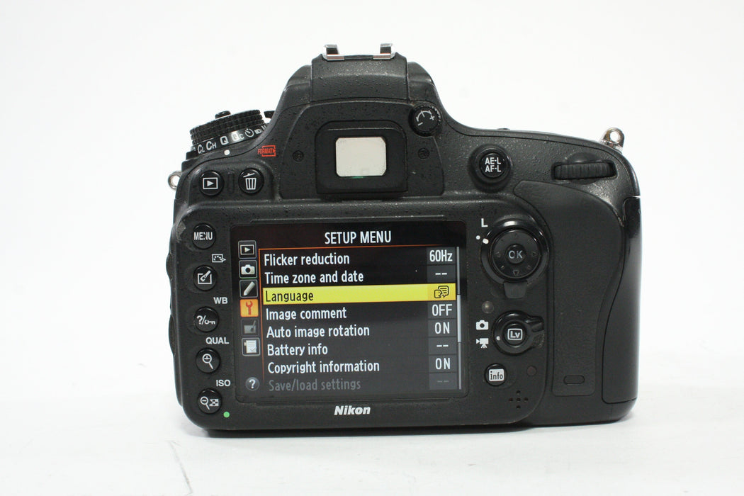 Nikon D610 DSLR Camera Body with a Shutter Count of 130,983