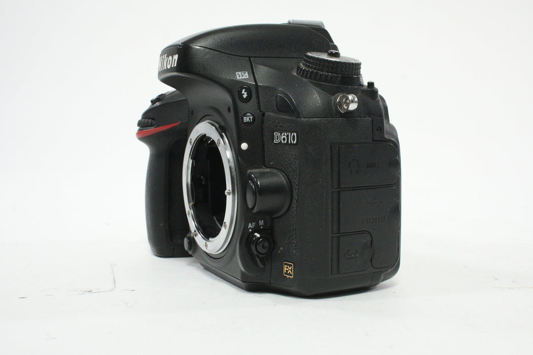 Nikon D610 DSLR Camera Body with a Shutter Count of 130,983