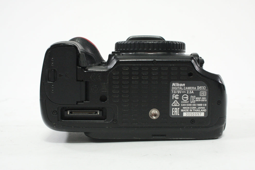 Nikon D610 DSLR Camera Body with a Shutter Count of 3,626