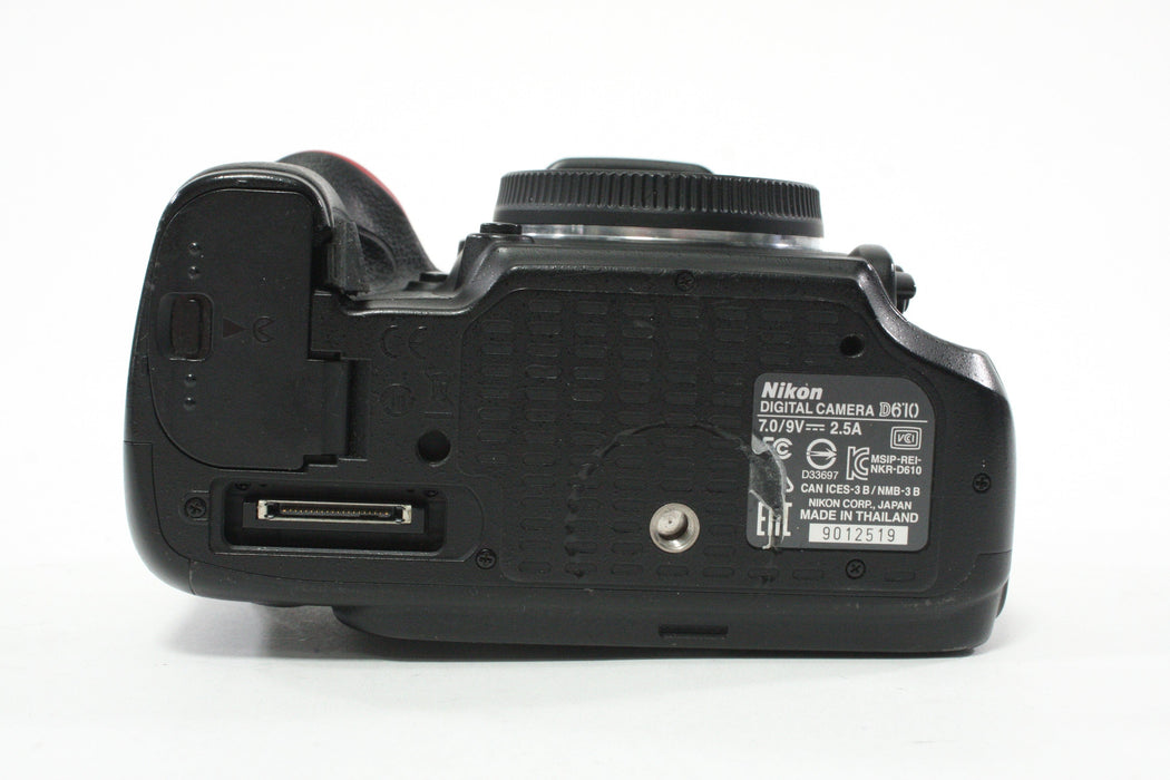 Nikon D610 DSLR Camera Body with a Shutter Count of 35,024