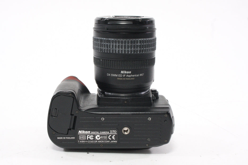 Nikon D70 with 18-70mm f/3.5-4.5 G DX ED AF-S Lens Shutter Count 13,947