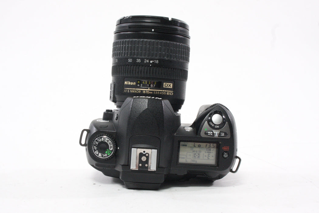 Nikon D70 with 18-70mm f/3.5-4.5 G DX ED AF-S Lens Shutter Count 13,947