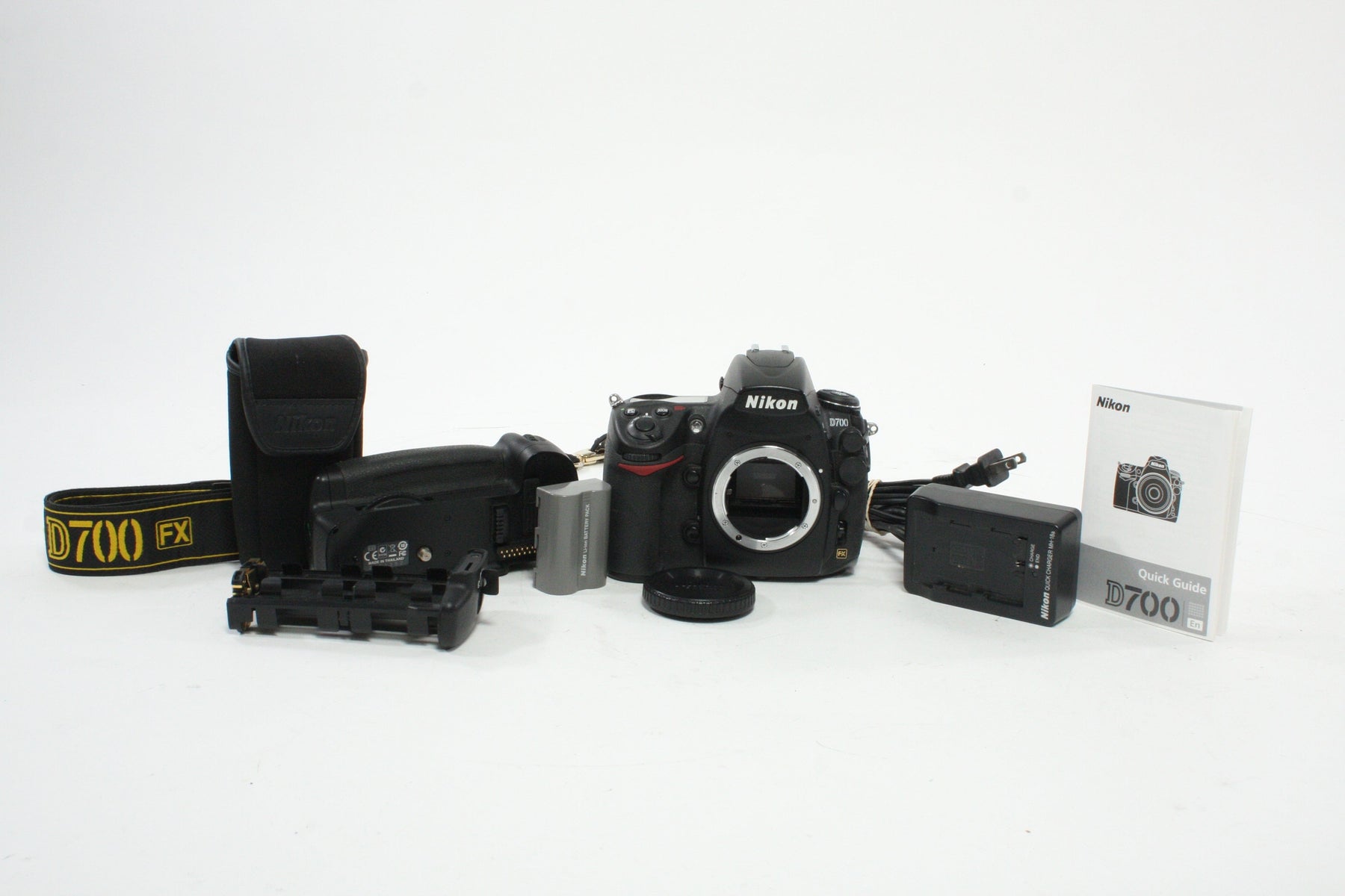 Nikon D700 DSLR Camera Body with MB-D10 Battery Grip with a Shutter Count of 21,195