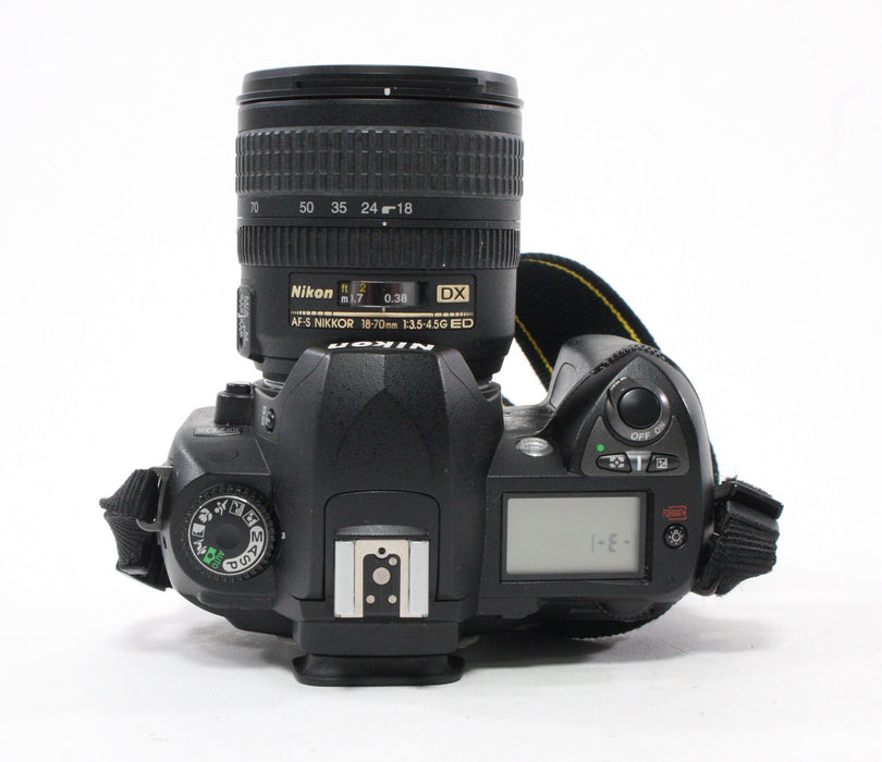 Nikon D70s DSLR with Nikon 18-70mm /3.5-4.6 OED Lens with Shutter Count 2,020