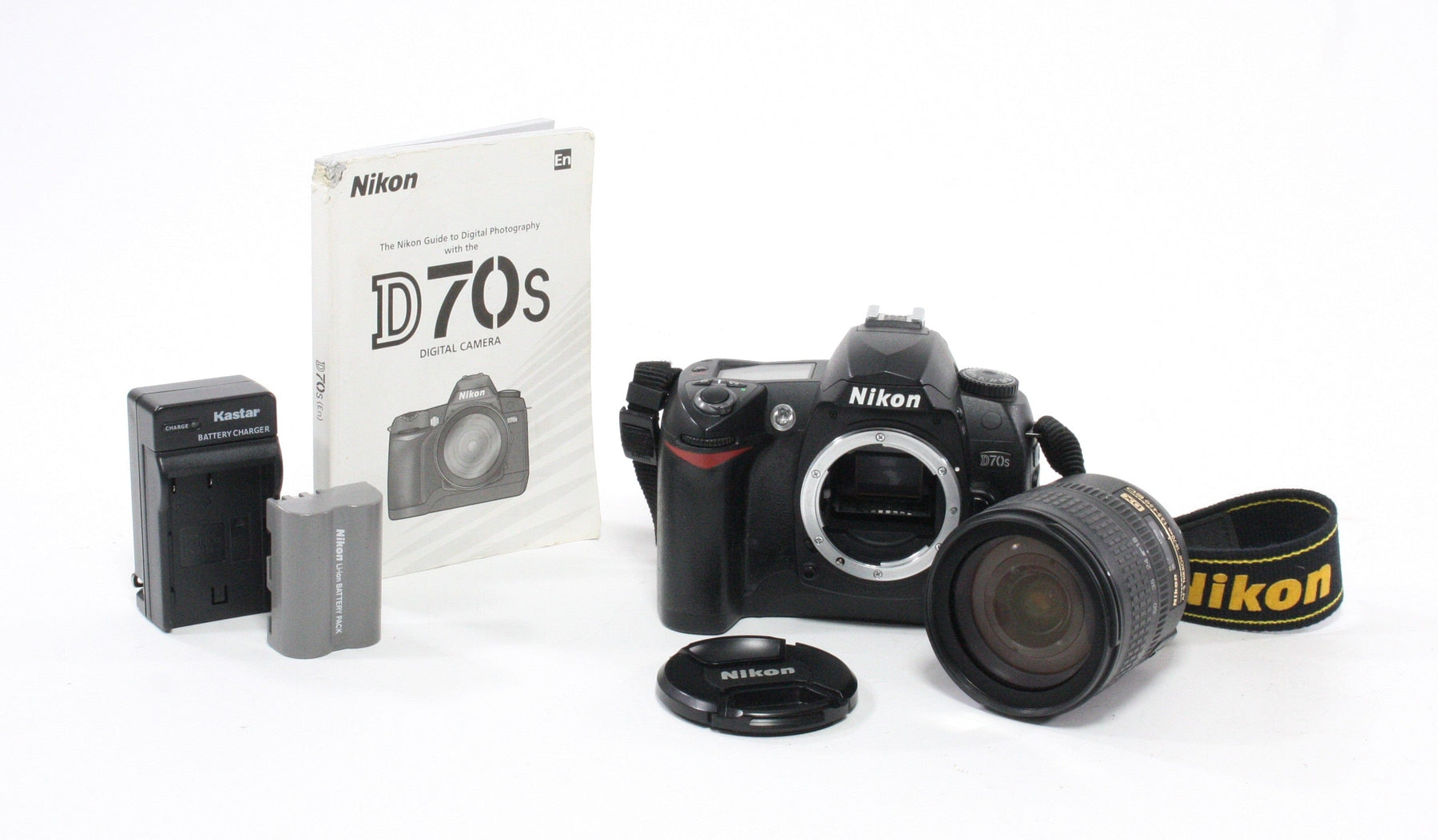 Nikon D70s DSLR with Nikon 18-70mm /3.5-4.6 OED Lens with Shutter Count 2,020