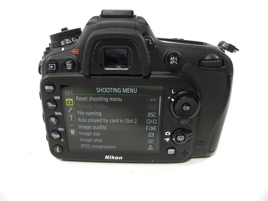 Nikon D7100 24.1mp Digital SLR Body Only Shutter Ct. 7,869