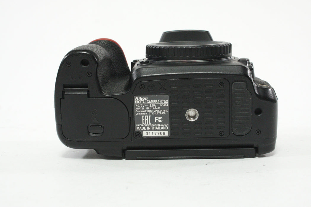 Nikon D750 DSLR Camera Body with a Shutter count of 21,726