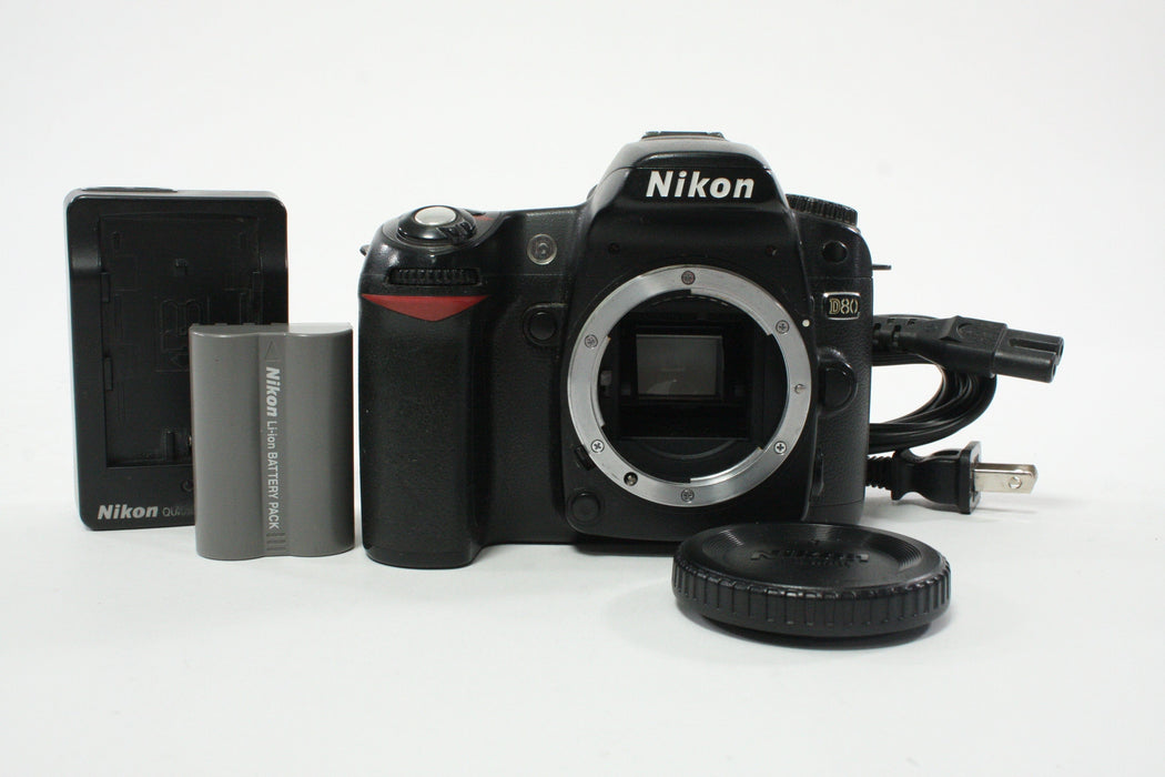 Nikon D80 DSLR Camera Body with a Shutter Count of 23,196