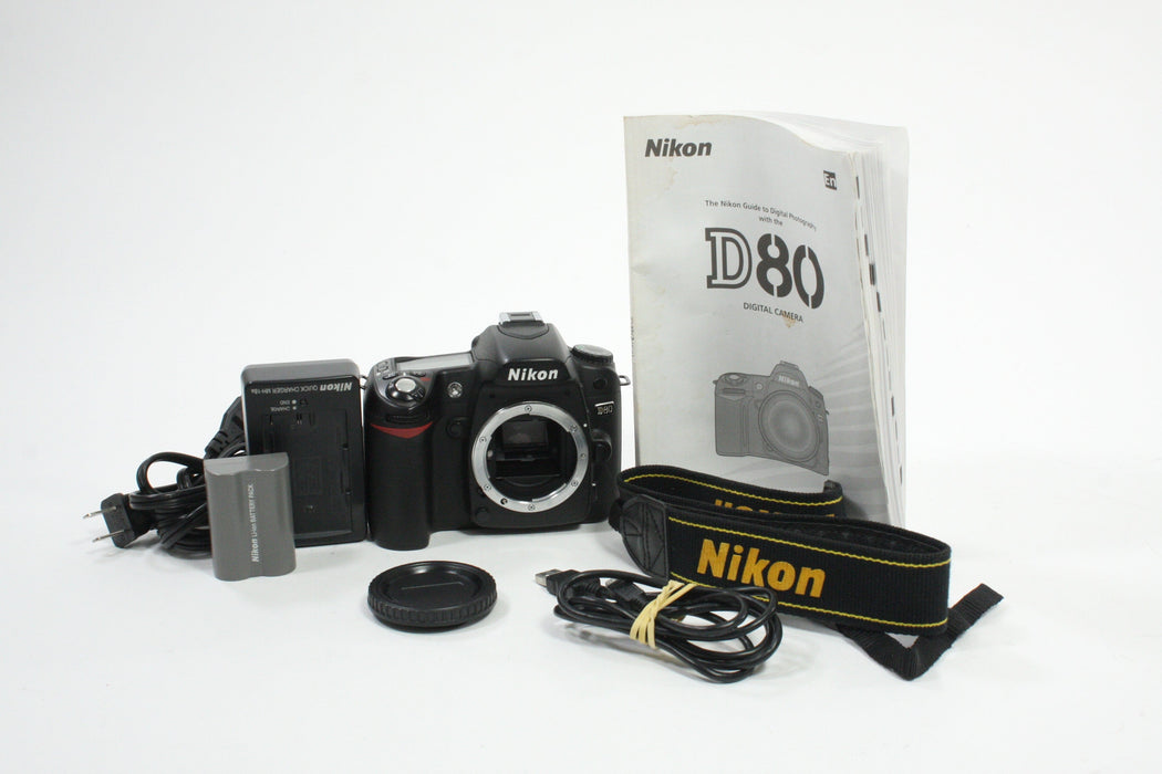 Nikon D80 DSLR Camera Body with Shutter Count 10,464