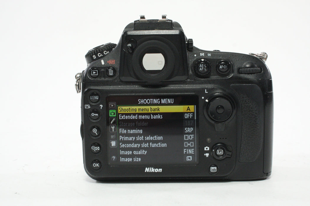 Nikon D800 DSLR Camera Body with Shutter Count 207,749