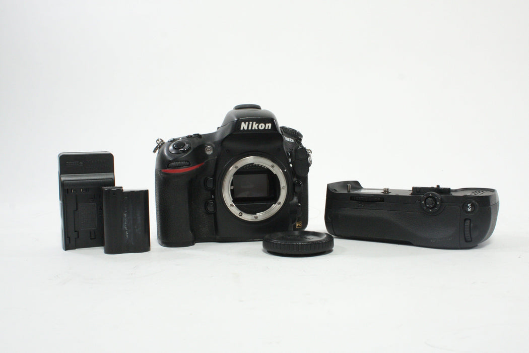 Nikon D800E DSLR Camera Body with MB-D12 Battery Grip with Shutter Count 112,269