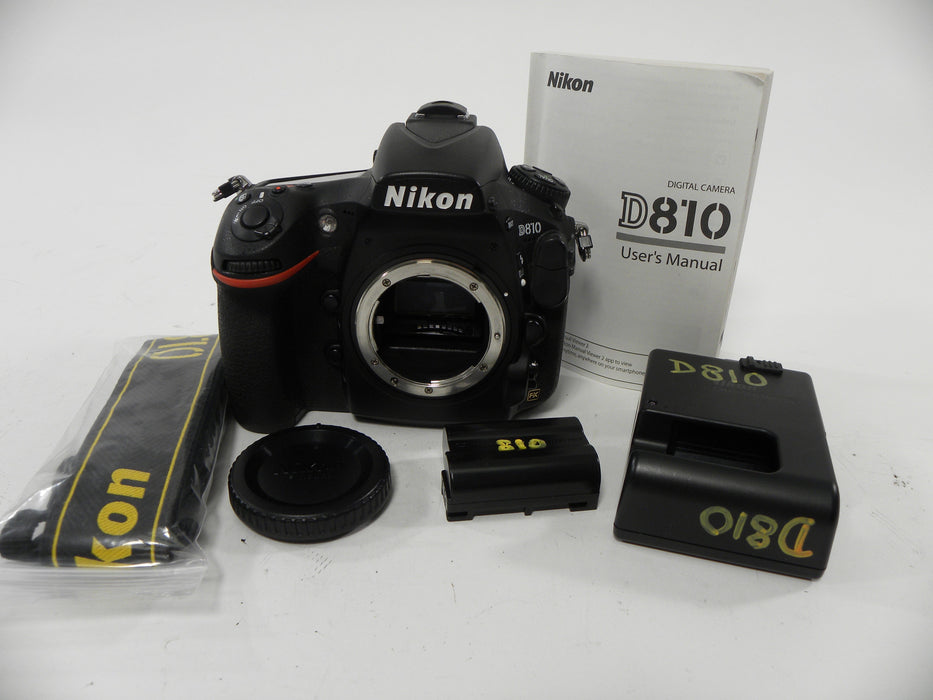 Nikon D810 36.3mp Digital SLR Body Only Shutter Ct. 5,668