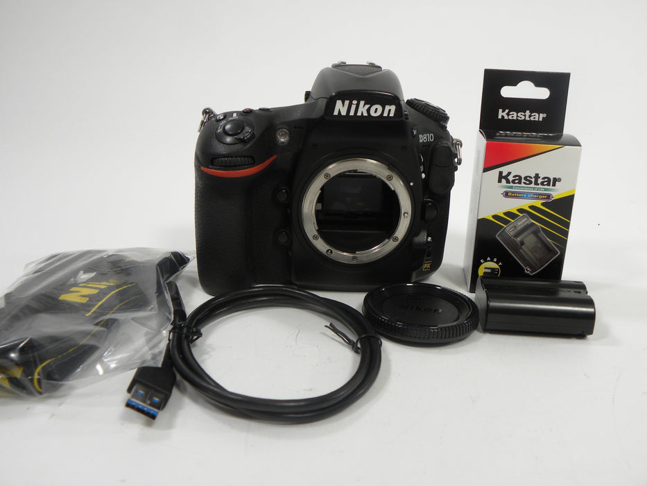 Nikon D810 36.3mp Digital SLR Full Frame Body Only Shutter Ct. 28,040