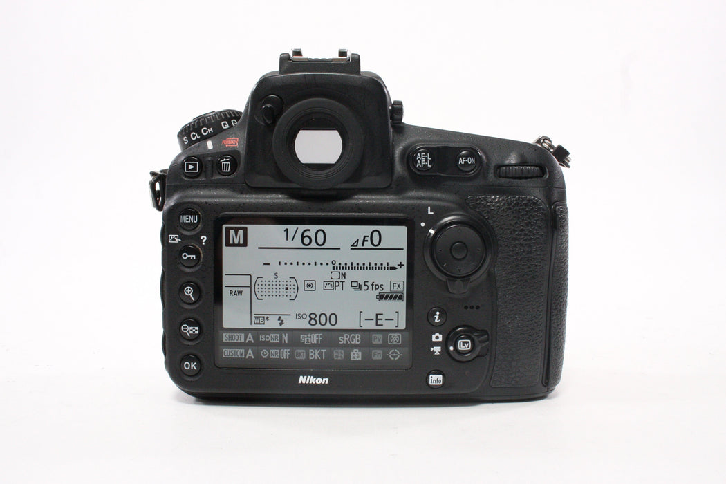 Nikon D810 DSLR Camera Body with a Shutter Count of 79,661