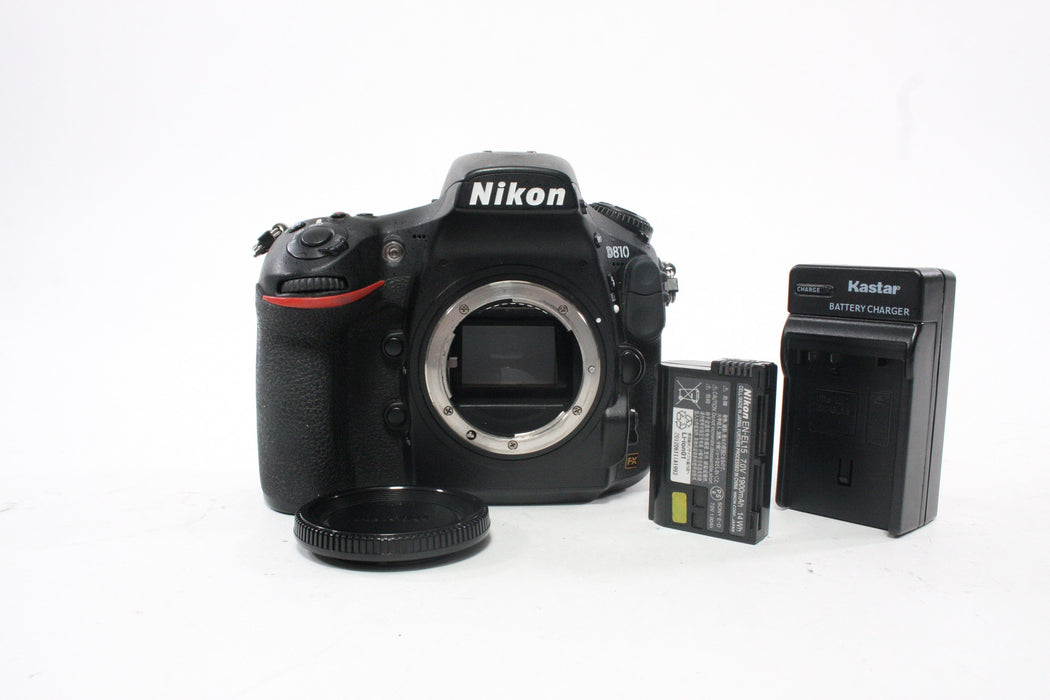 Nikon D810 DSLR Camera Body with a Shutter Count of 79,661