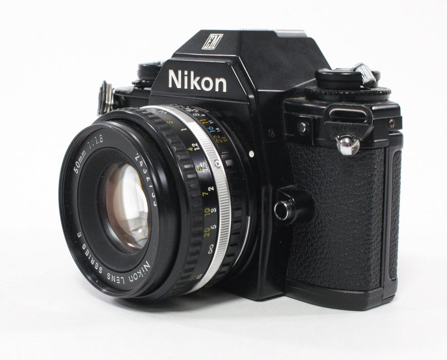 Nikon EM 35mm Camera with 50mm f/1.8 E Series Lens