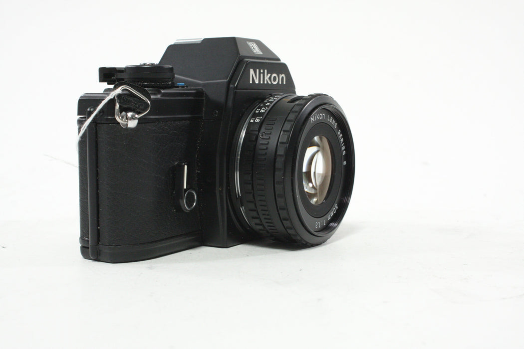 Nikon EM 35mm SLR Camera with 50mm 1.8 Series E Lens AS-IS