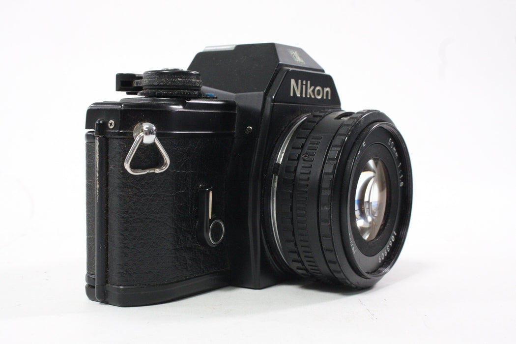 Nikon EM 35mm SLR Camera with 50mm f/1.8 E Series Lens