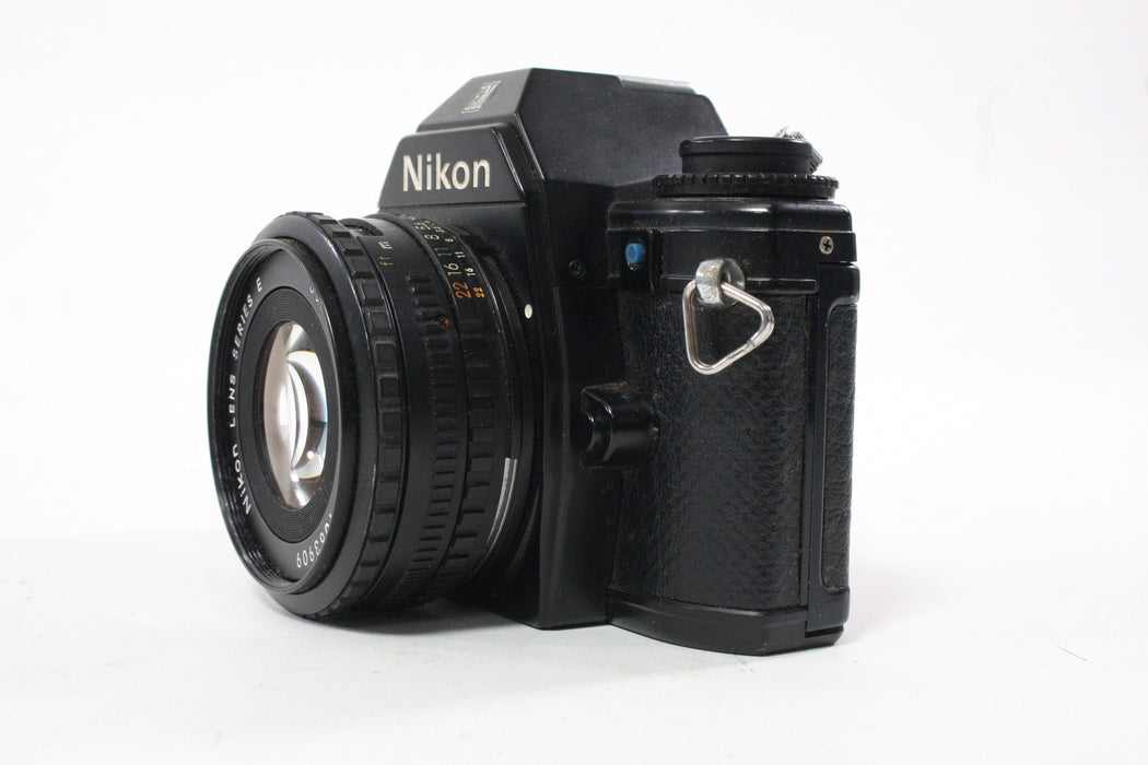 Nikon EM 35mm SLR Camera with 50mm f/1.8 E Series Lens