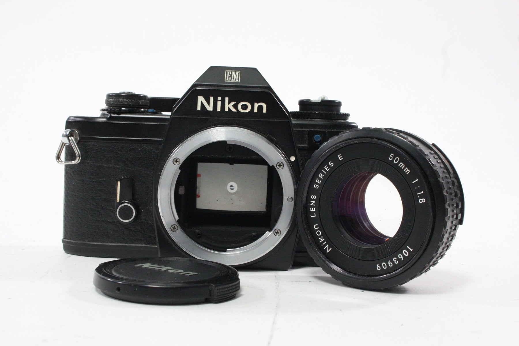 Nikon EM 35mm SLR Camera with 50mm f/1.8 E Series Lens