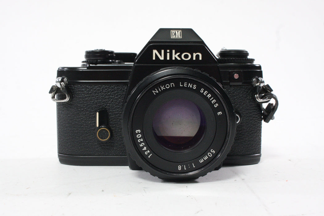 Nikon EM 35mm SLR Camera  with 50mm f/1.8 E Series Lens AS-IS