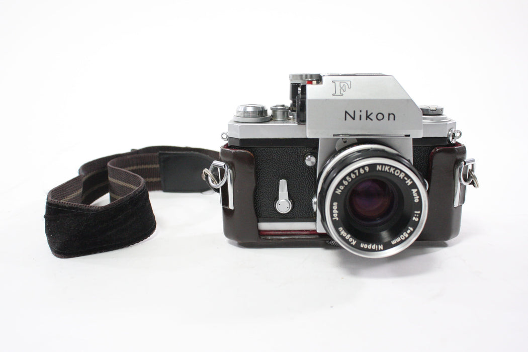 Nikon F 35mm SLR Camera with Nikon 50mm f/2 NIKKOR-H Non AI Lens AS-IS